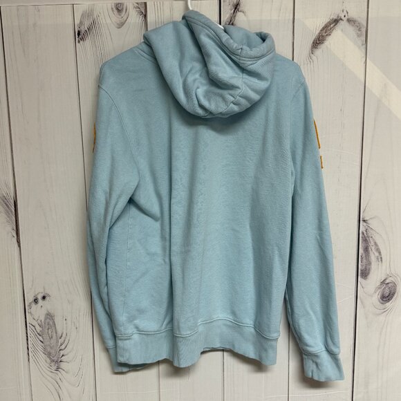 The North Face Novelty Patch Hoodie Men’s Medium Light Blue EUC - Picture 5 of 14